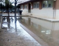 El colegio Alfonso X necesita soluciones para las inundaciones del patio