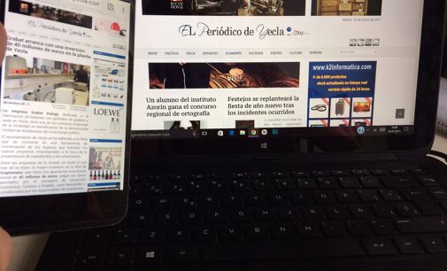 Elperiodicodeyecla.com aumenta un 14,1% los usuarios en los primeros meses del año
