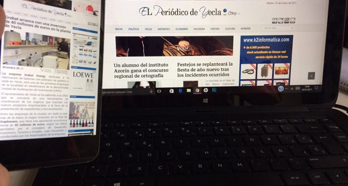 Elperiodicodeyecla.com aumenta un 14,1% los usuarios en los primeros meses del año